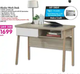 Makro Alaska Work Desk offer