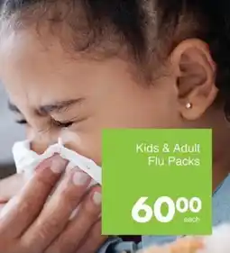 Save Kids & Adult Flu Packs offer