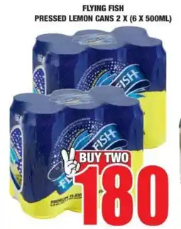 Boxer Flying fish pressed lemon cans offer