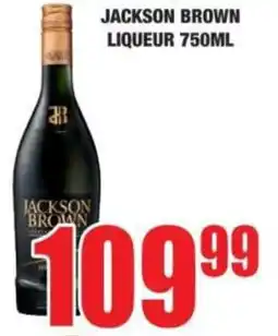 Boxer Jackson brown liqueur offer