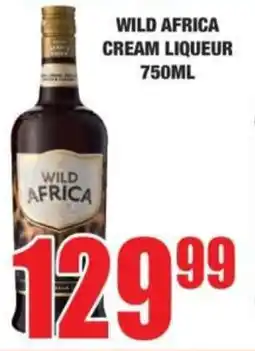 Boxer Wild africa cream liqueur offer
