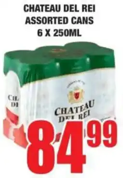 Chateau del rei assorted cans