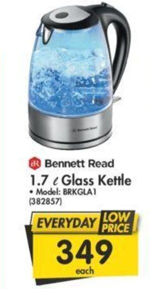 Makro Bennett Read 1.7L Glass Kettle offer