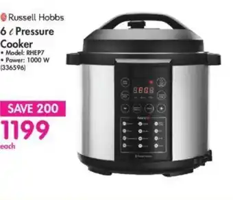 Russell hobbs pressure cooker 6l sale