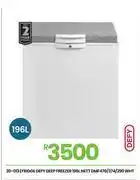 Fair Price Defy 196L Nett Fridge Deep Freezer (WHT) DMF470/374/290 20-013 offer