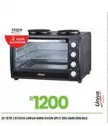 Fair Price Univa 2 PLT 30L Blk Mini Oven Stove UMK30B 21-576 offer