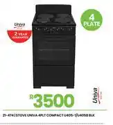 Fair Price Univa 4 PLT Compact Blk Stove U405-1/U405B 21-474 offer
