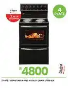 Fair Price Univa 4 PLT + Utility Draw U116B Blk Stove 21-476 offer
