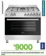 Fair Price Ferre 5 Burner Full Gas S/Steel Stove 90 x 60 F9S50G2-HI 21-532 offer