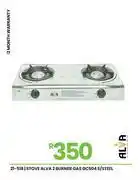 Fair Price Alva 2 Burner S/Steel Gas Stove GCS04 21-518 offer