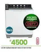 Fair Price Defy 18Kg T/T WHT Washing Machine DTT180 22-281 offer