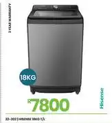 Fair Price Hisense 18Kg T/L Washing Machine 22-302 offer