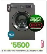 Fair Price Defy 7Kg F/L Manhattan Grey Washing Machine DAW384 22-288 offer