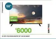 Fair Price Sinotec 58 UHD 4K Smart Television 23-381 offer