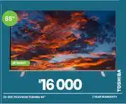 Fair Price Toshiba 85 4K Smart Television 23-812 offer