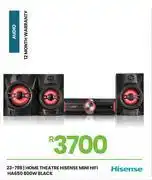 Fair Price Hisense 800W Black Mini HiFi Home Theatre HA650 23-798 offer