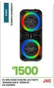 Fair Price JVC 2 x 6.5 1200W BT Party Speaker Home Theatre XS-N4213PB 23-819 offer