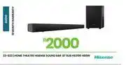 Fair Price Hisense Sound Bar BT Sub Home Theatre 480W HS3100 23-823 offer