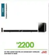 Fair Price JVC Sound Bar + Wireless Sub 100W Home Theatre TH-N239 23-799 offer