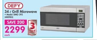 Makro Defy 34L Grill Microwave offer