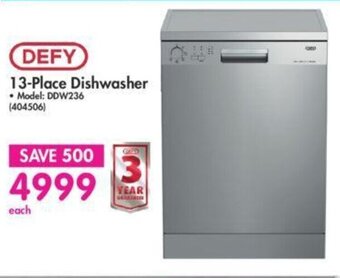 Makro Defy 13-Place Dishwasher offer