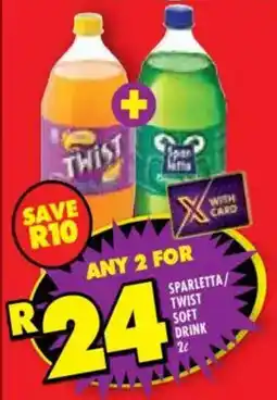 Shoprite Sparletta/ twist soft drink offer