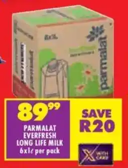 Shoprite Parmalat everfresh long life milk offer