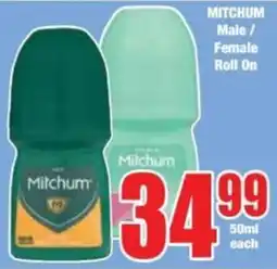 Boxer MITCHUM Male/ Female Roll On offer