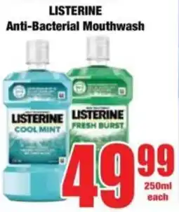 Boxer LISTERINE Anti-Bacterial Mouthwash offer