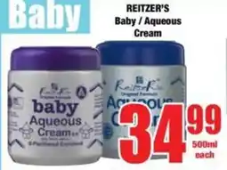 Boxer REITZER'S Baby/ Aqueous Cream offer