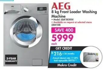 AEG 8 Kg Front Loader Washing Machine