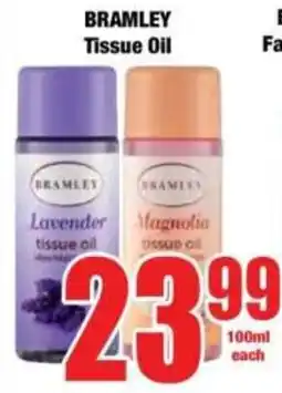 Boxer BRAMLEY Tissue Oil offer