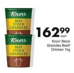 Save Knorr Stock Granules Beef/ Chicken offer