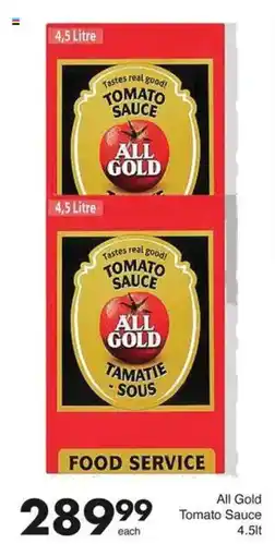 Save All Gold Tomato Sauce offer