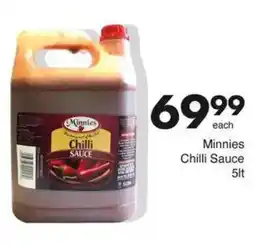 Save Minnies Chilli Sauce offer