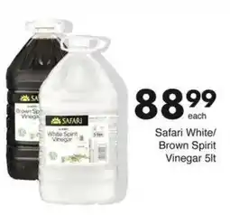 Save Safari White/ Brown Spirit Vinegar offer