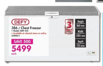 Makro Defy 386L Chest Freezer offer
