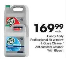Save Handy Andy Proffessional Window & Glass Cleaner/ Antibacterial Cleaner With Bleach offer