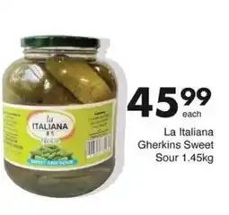 Save La Italiana Gherkins Sweet Sour offer