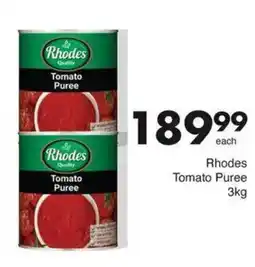Save Rhodes Tomato Puree offer