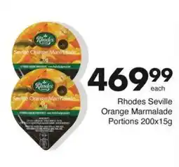 Save Rhodes Seville Orange Marmalade Portions offer