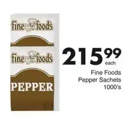 Save Fine Foods Pepper Sachets offer