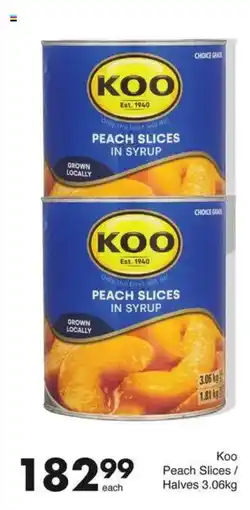 Save Koo Peach Slices/ Halves offer