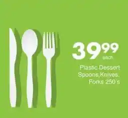 Save Plastic Dessert Spoons, Knives, Forks offer