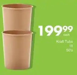 Save Kraft Tubs offer