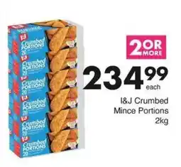 Save I&J Crumbed Mince Portions offer