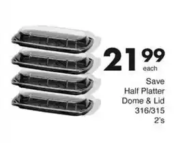 Save Save Half Platter Dome & Lid offer