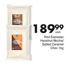 Save Red Espresso Hazelnut Mocha/ Salted Caramel Choc offer