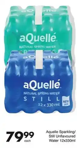 Save Aquelle Sparkling/ Still Unflavoured Water offer