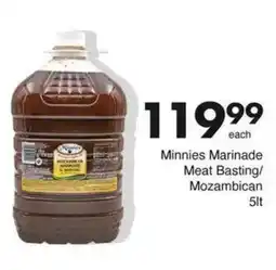 Save Minnies Marinade Meat Basting/ Mozambican offer
